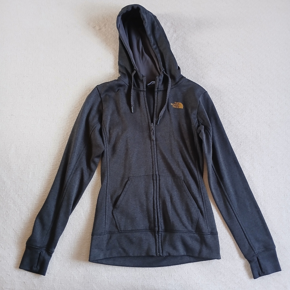 north face ♡ fleece full zip sweatshirt active athleisure fall hiking xs